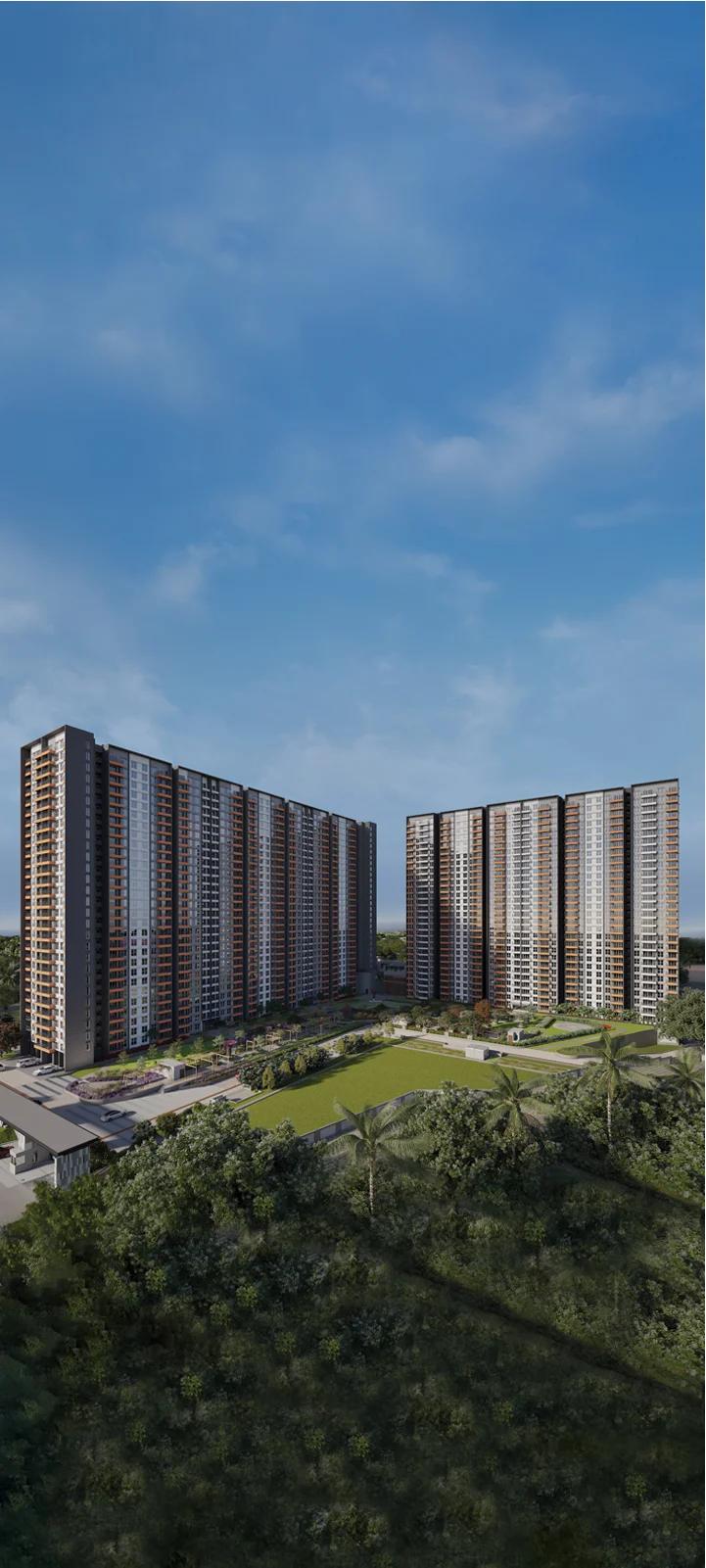 High-rise residential apartments at Godrej Parkshire Bengaluru